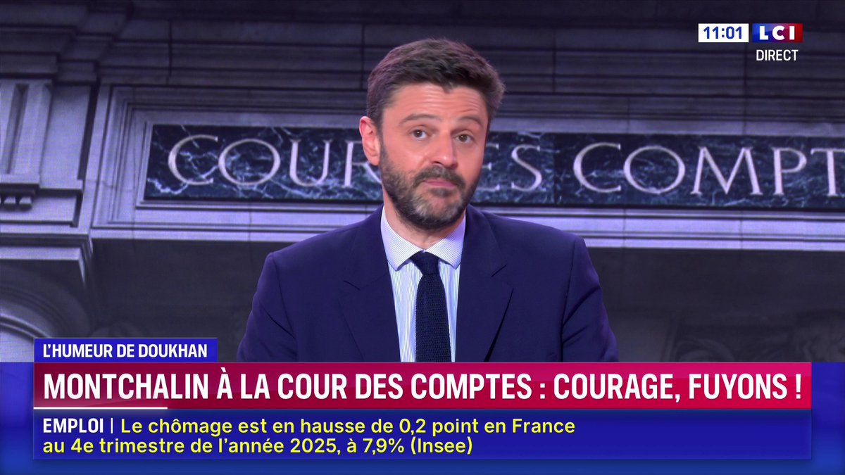 🔴 Amélie de Montchalin à la Cour des comptes : courage, fuyons ! 📺 Regardez "L'Humeur de david doukhan" dans Cartes sur Table sur LCI
