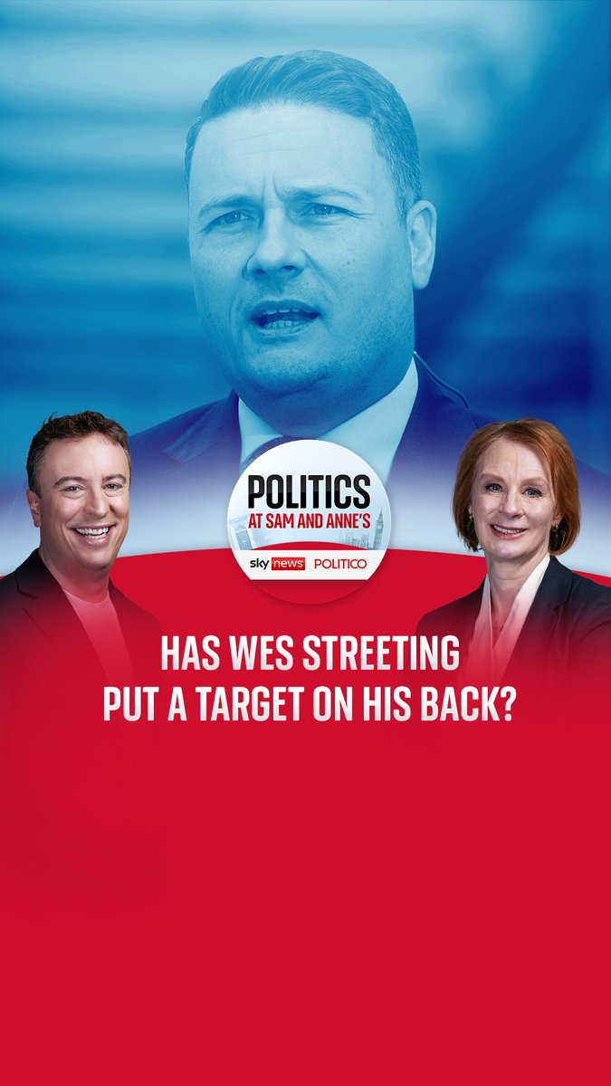 🔴 Has Wes Streeting put a target on his back? Sam Coates Sky and anne mcelvoy discuss the Health Secretary's current position and what could be next for him. Listen to PASAA here: