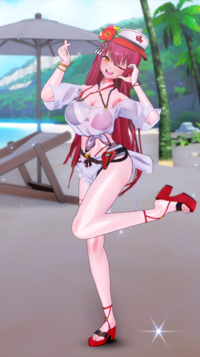あいあいあいあい♡あいらぶゆー水着マリン船長🏴‍☠👙 #マリンのお宝
