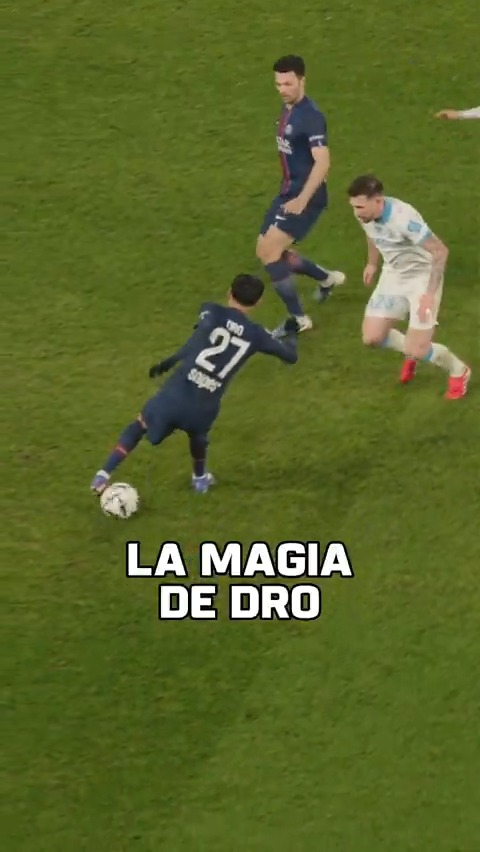 ✨ SE DIVIERTE: Dro Fernández debutó con la camiseta de PSG en EL CLÁSICO ante Olympique de Marsella y ya nos dejó perlitas como estas... 📹 Paris Saint-Germain