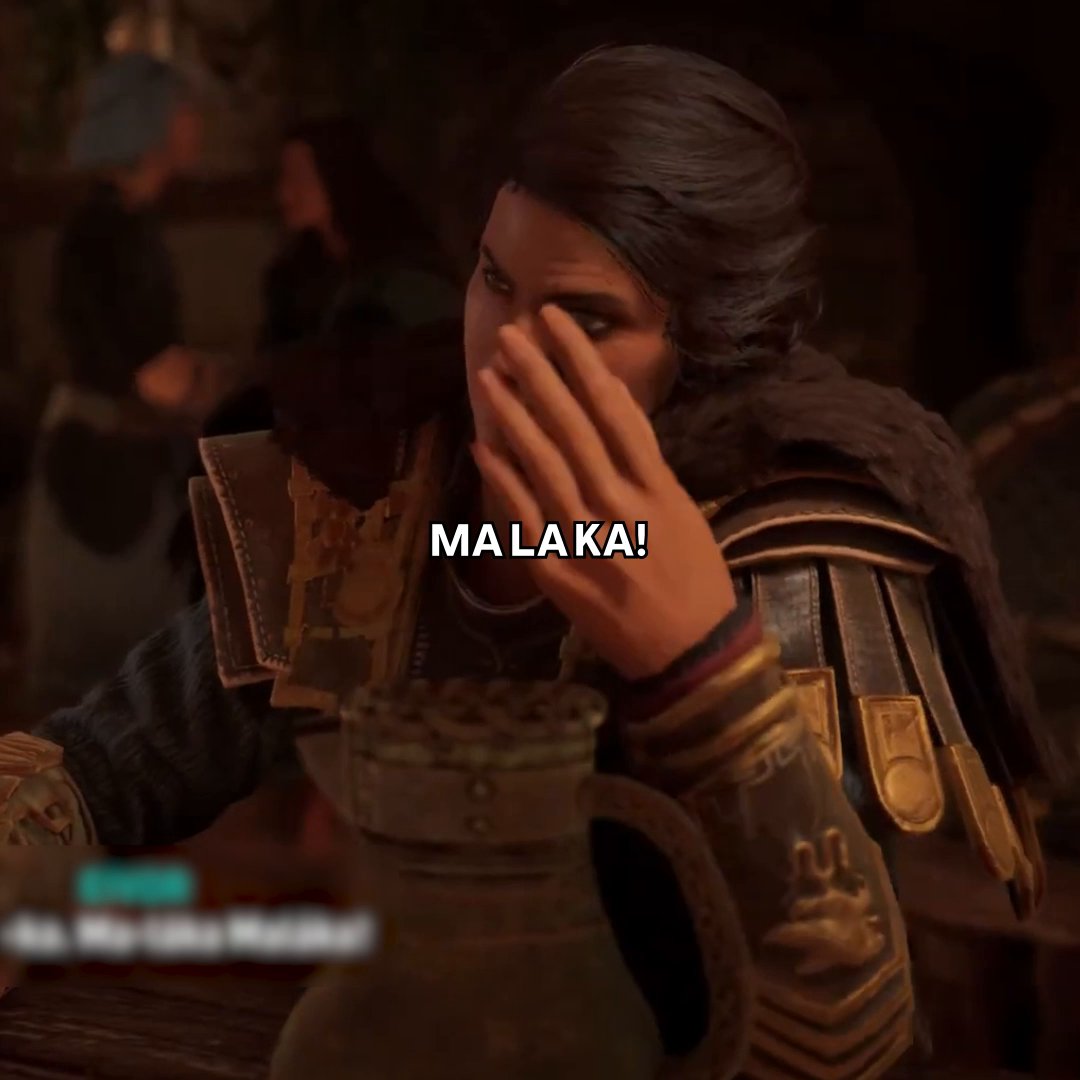 That one time Kassandra taught drunk Eivor how to swear in Greek 😭