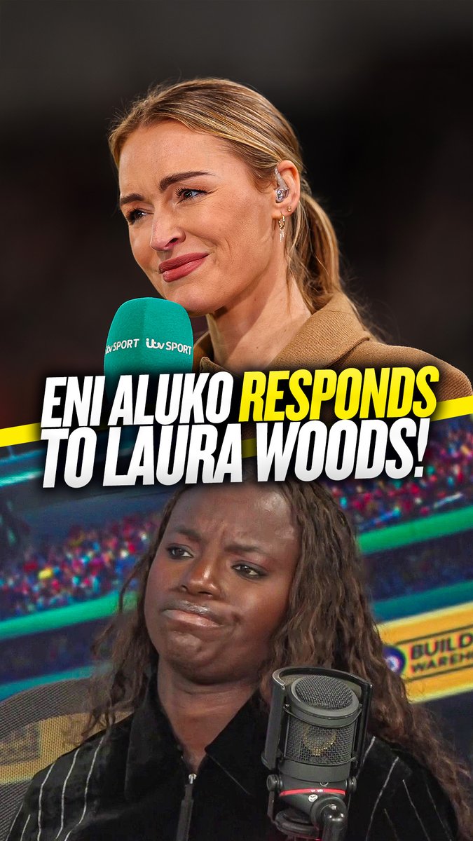 🗣️ "Laura consistently said to me 'I think you're a brilliant broadcaster'" Eni Aluko says she feels "gaslit" by Laura Woods after her comments about Eni's ability as a pundit and broadcaster.
