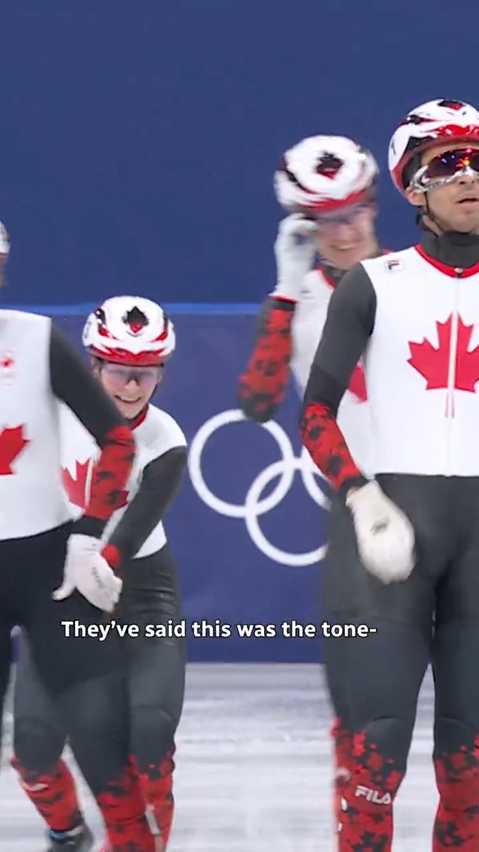 Silver start for Canada's short track speed skaters 🇨🇦🥈 #MedalMoments presented by BRP #BRPHeartbeat