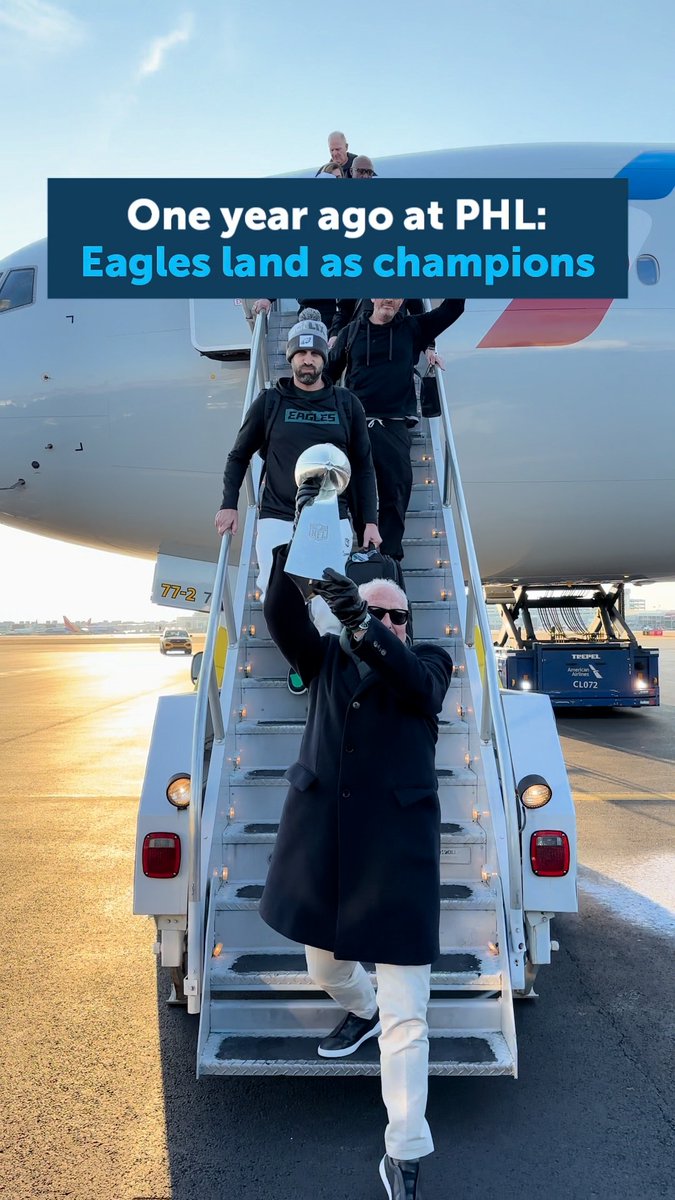 One year ago at PHL #GoBirds 🦅💚