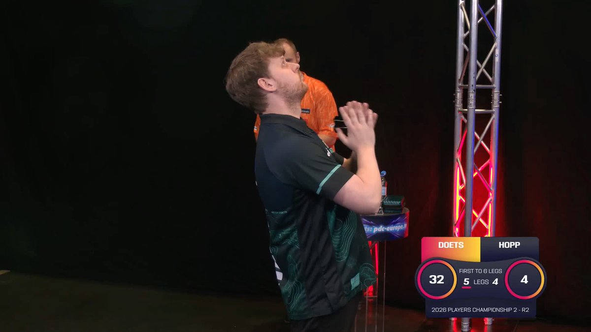DOETS WINS A BELTER! Kevin Doets averages almost 107 despite missing five match darts to down a valiant Max Hopp 6-4, in an epic match which included 13 maximums and three bullseye finishes! 📺 #PC2