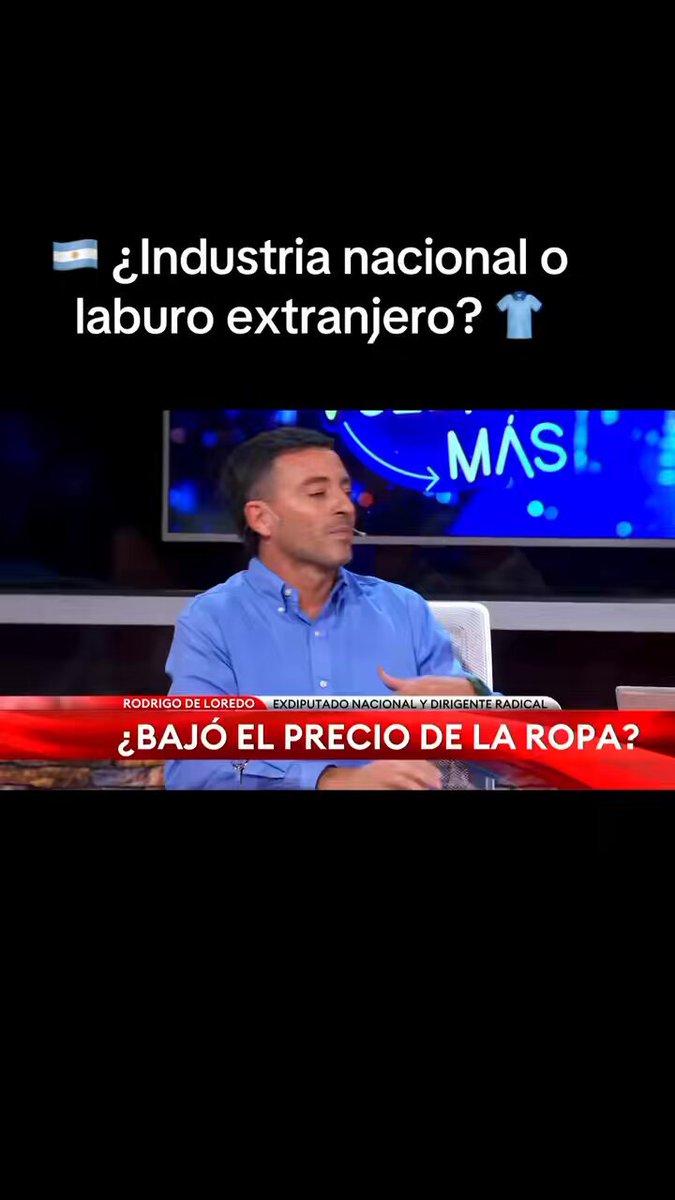🇦🇷 ¿Industria nacional o laburo extranjero? 👕 No podemos hablar de "precios bajos" si es a costa de destruir el trabajo argentino 📉 Equiparar las condiciones no es un capricho, es una necesidad para que nuestras pymes puedan competir. Y demostramos ser competitivos.
