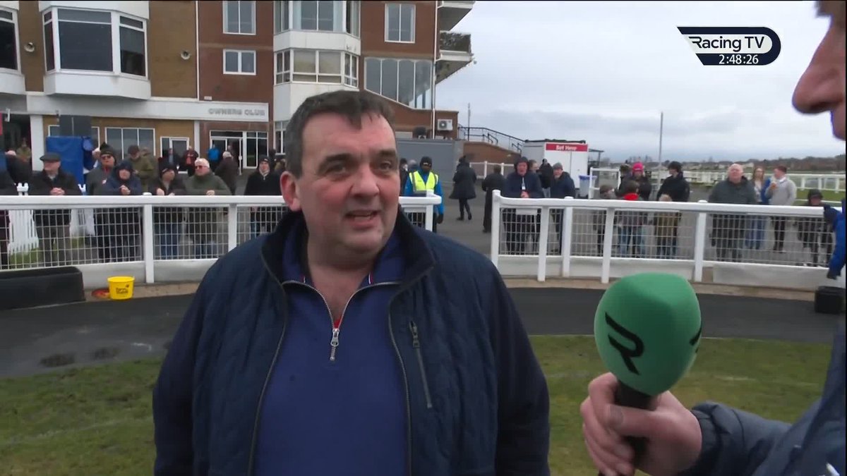 "See you at Cheltenham boys" 🤣 Good to see Noel kelly Racing with a nice one and the trainer says he's had a "wee nibble" on Ayr Racecourse winner Apache Tribe for the Albert Bartlett. Mentions of Cheltenham here easily in double-figures!