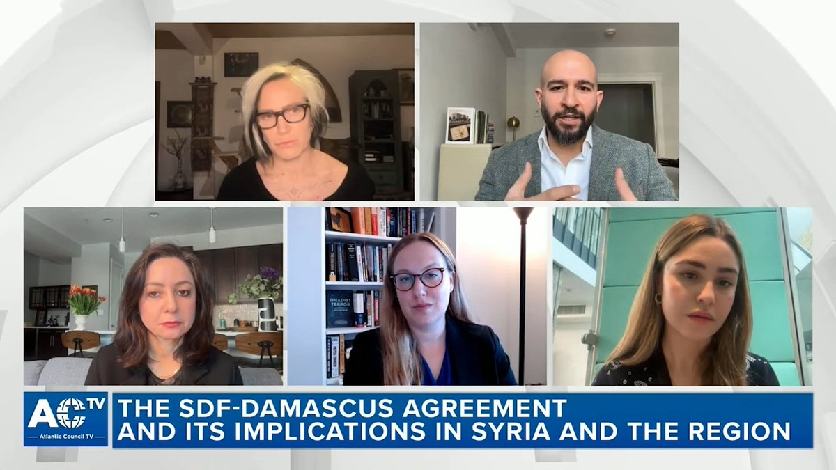 🔴 WATCH | 🇸🇾 "What we are seeing in Syria today is that there is clearly geographic and territorial consolidation, but not social consolidation, and the overlap of geopolitics and governance inside Syria is very important and I think that’s something the leadership of the Syrian Democratic Force (SDF) didn’t read well." Ibrahim al-Assil إبراهيم الأصيل on the limits of territorial agreements absent social and political consolidation in Syria. Watch the full conversation here ➡️