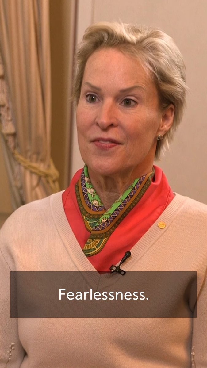 Fearlessness. Hear chemistry laureate Frances Arnold share what she looks for in new recruits in her laboratory. Watch the full interview with Arnold: #WomeninScience