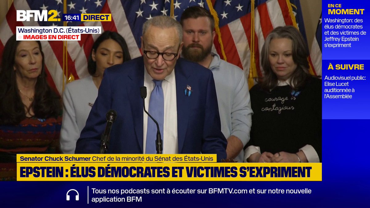 💬"La justice ne devrait pas expirée[...] c'est un système qui protège les abuseurs en attendant que les survivants abandonnent" Affaire Epstein: le démocrate Chuck Schumer annonce le projet de loi "Virginia Giuffre" pour mettre fin aux délais de prescription #BFM2
