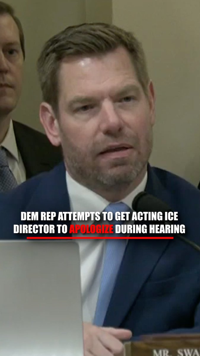 NEW: Democrat Rep. Eric Swalwell attempts to get Acting ICE Director Todd Lyons to apologize for the deaths of Renee Good and Alex Pretti in Minnesota during a congressional hearing: LYONS: "Sir, I welcome the opportunity to speak to the family in private, but I'm not going to comment on any active investigation."