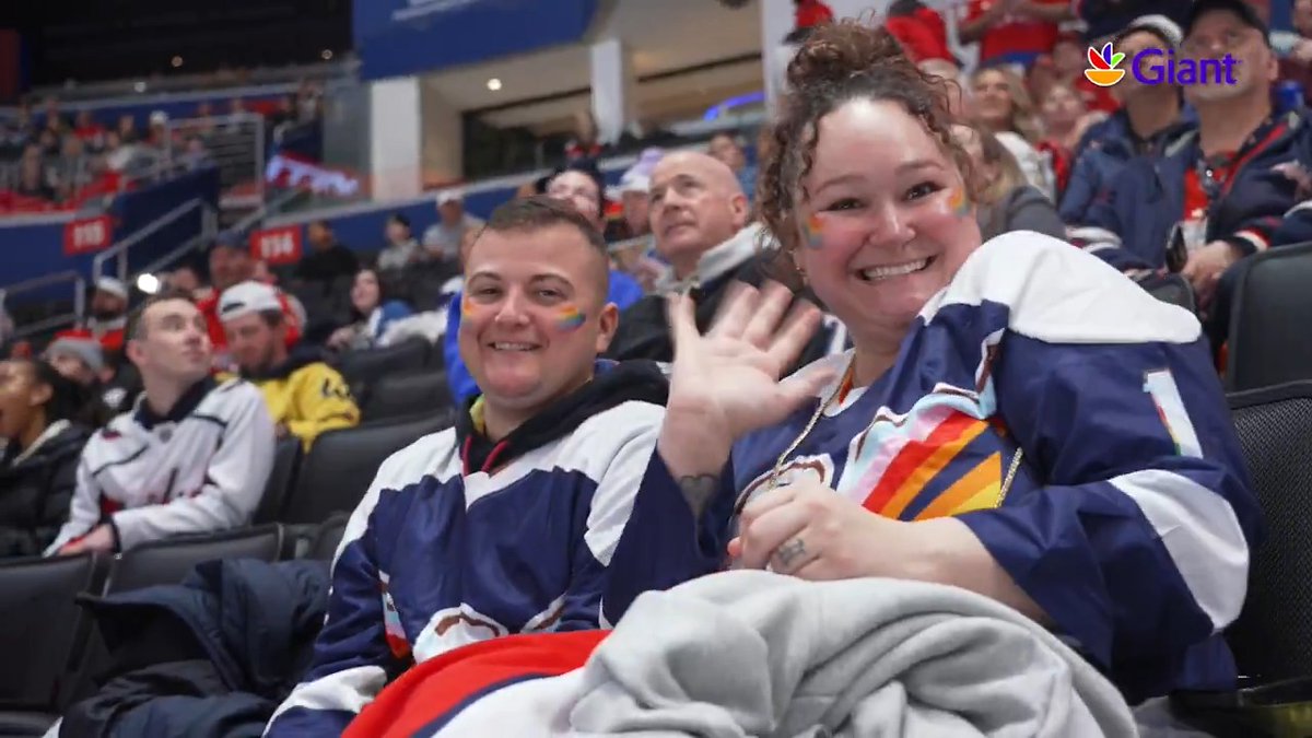 “It’s an opportunity to celebrate Pride — not in the month of June — because we believe in celebrating Pride 365.” For the 10th consecutive season, #Pride Night at Capital One Arena was a welcoming evening to foster a community that's inclusive of all. #ALLCAPS | Giant Food