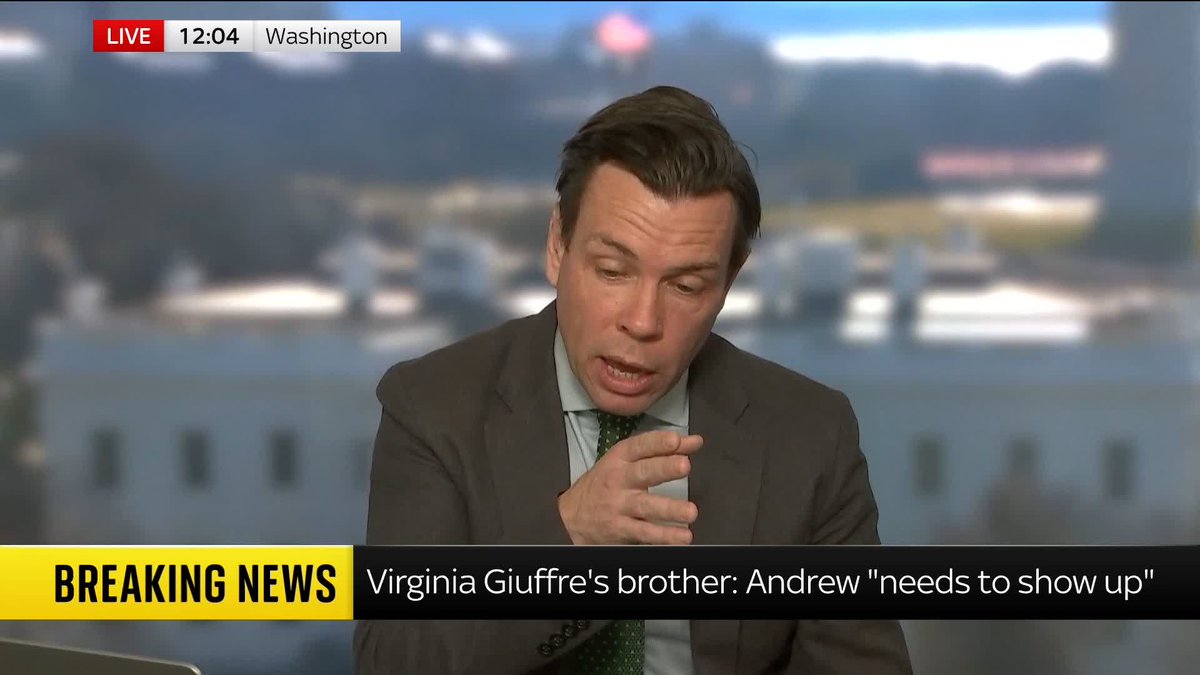 Virginia Giuffre's brother, speaking at a news conference in Washington DC, tells Mark Stone that Andrew Mountbatten-Windsor should "show up and answer questions" in front of the U.S. Congress. Andrew denies wrongdoing. Latest 👉 📺 Sky 501