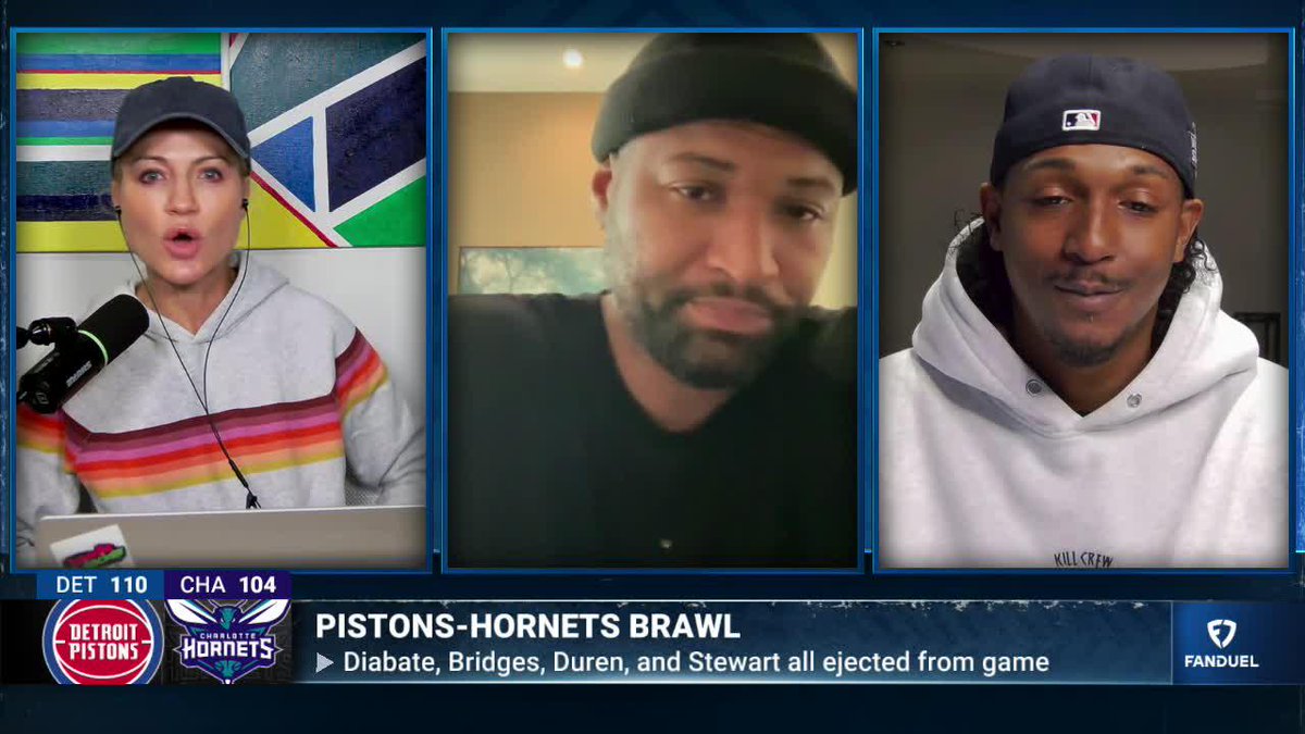 Former All-NBA Center DeMarcus Cousins is worried that Isaiah Stewart will receive a 20+ game suspension for his role in the Pistons/Hornets fight 😳 via Run It Back