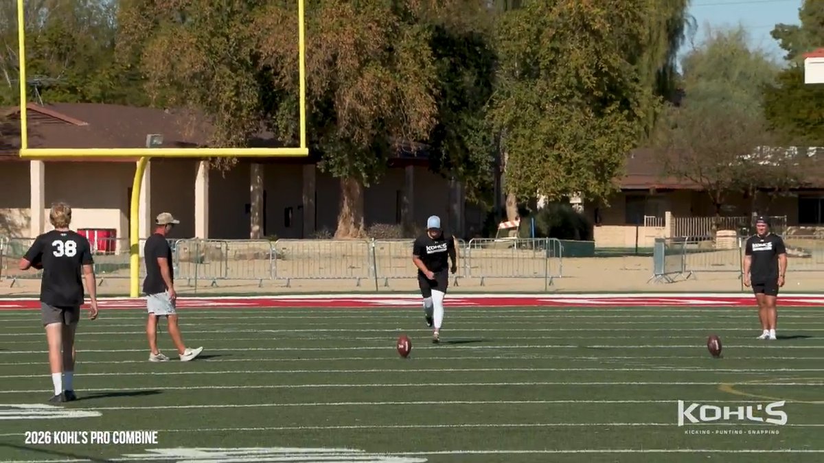 Miami's Carter Davis, NFL Draft Eligible Senior, wins the 2026 Kohl's Pro Combine Kickoff Finals with an 84-yard kickoff. Miami Hurricanes Football // #NFL