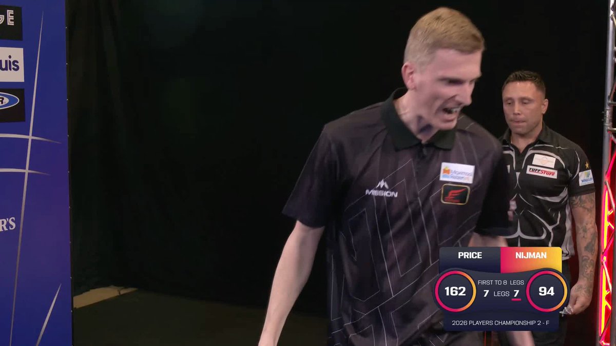 NIJMAN CLINCHES PC2 TITLE! What an incredible final 😮💨 Wessel Nijman takes out a 12-dart hold to defy a 107.41 average from Gerwyn Price and defeat The Iceman 8-7, picking up his fourth Players Championship title in remarkable fashion 👏 #PC2