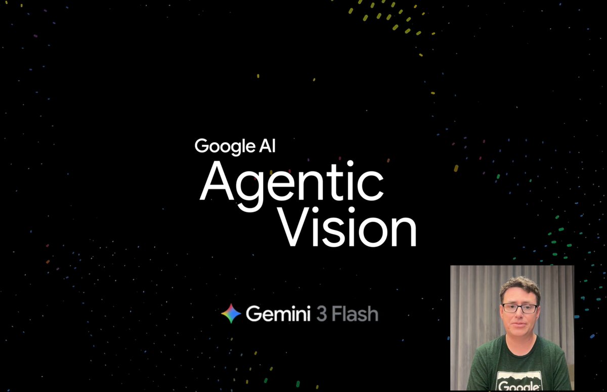 Gemini 3 Flash now uses an agentic "think-act-observe" loop to solve complex visual tasks 🤖 Google DeepMind engineer Paul Ruiz demonstrates how the model runs Python code automatically to zoom and inspect items, annotate images, and re-visualize data into charts.