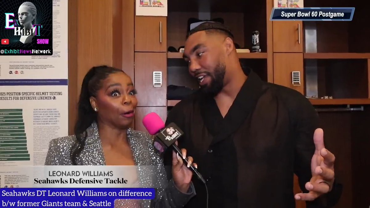 Seahawks DT Leonard Williams on difference b/w former Giants team & Seattle: “I've never been around..a GM that I feel so comfortable with. I see John (Schneider) as a lifelong friend..I never had a connection like that w/a guy who works upstairs." FULL: