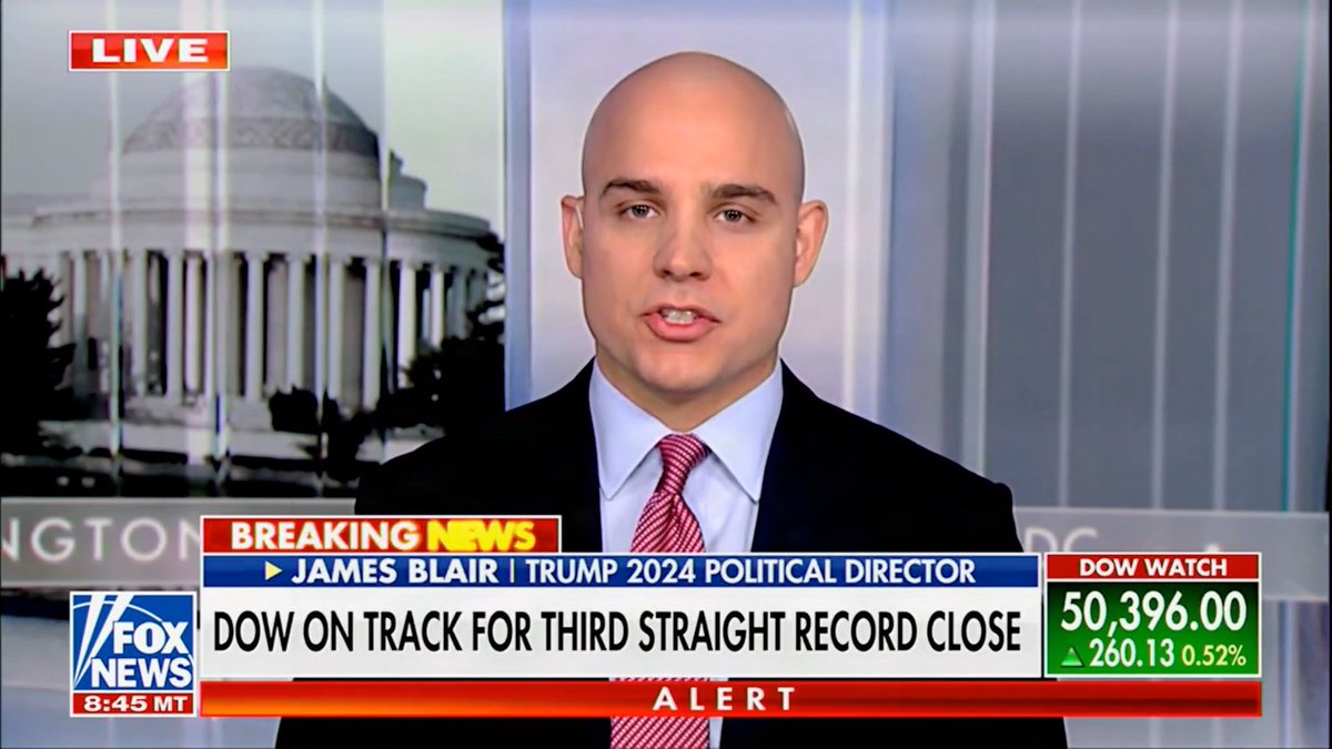 .James Blair "The President is cutting taxes, he's growing the economy, and he's bringing fairness to the American people...and Democrats have fought that every step of the way."