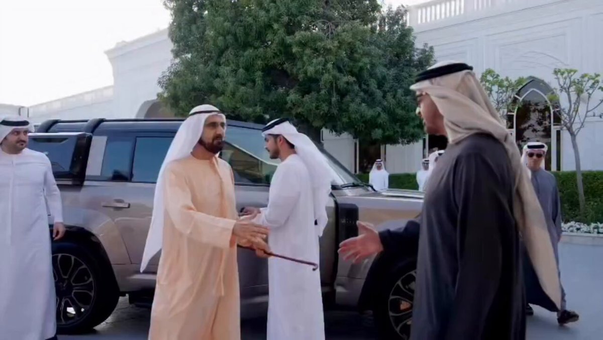 رئيس الدولة "حفظه الله" يستقبل محمد بن راشد "رعاه الله"
