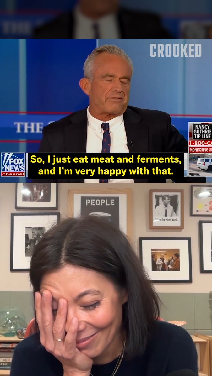 RFK Jr. only eats meat and ferments. Weird.