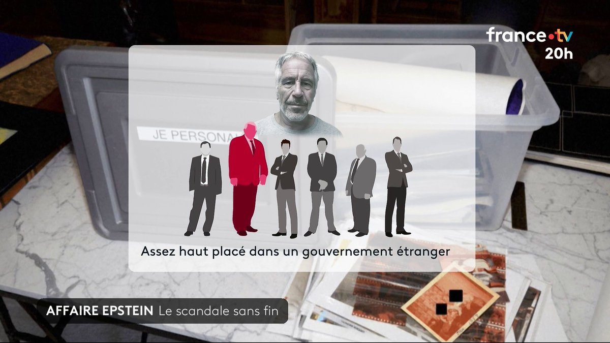🇺🇸 Affaire Epstein : sur les millions de documents dévoilés, 6 personnes ont été occultés sans explication par le ministère américain de la Justice et le FBI. L’une d’entre elles serait haut placée dans un gouvernement étranger. #JT20h
