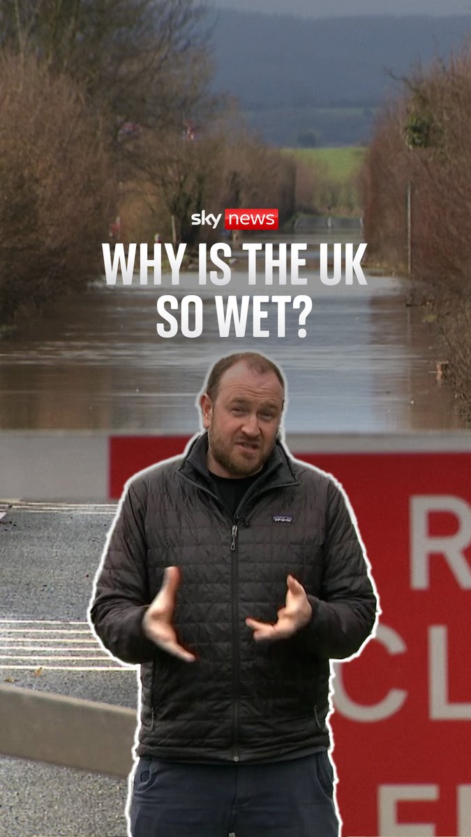 Why is it so wet across the UK? 🌧️ Sky's Dan Whitehead explains what's causing a record-breaking spell of rain and severe flooding ⬇️
