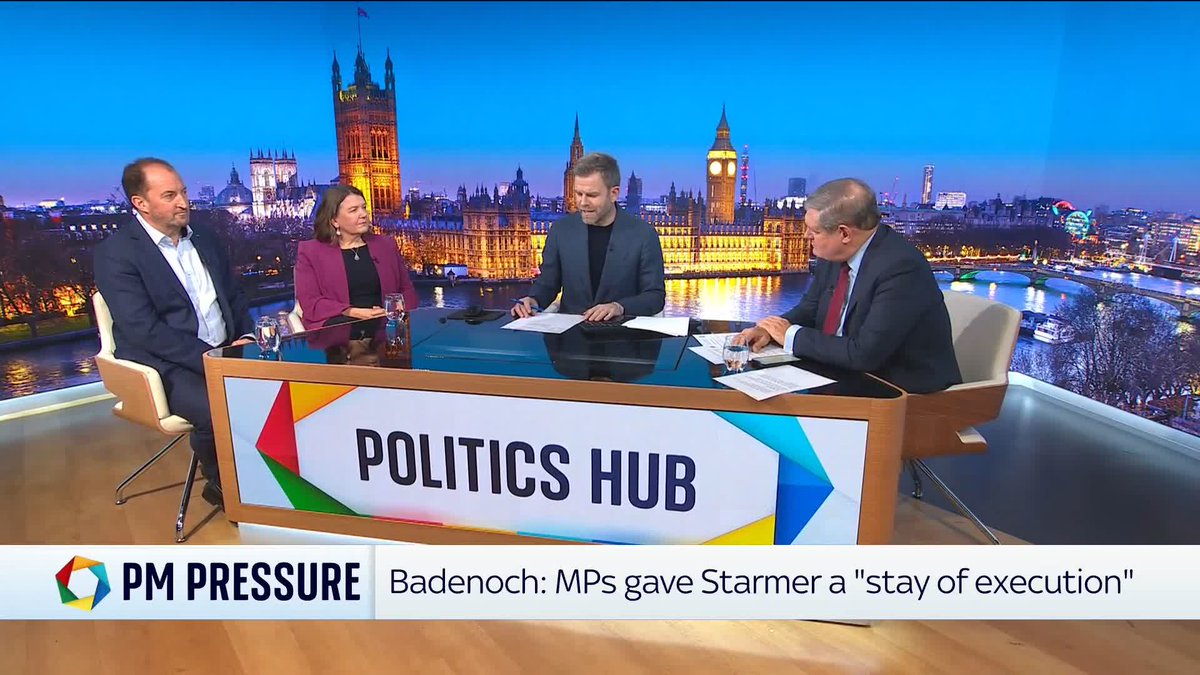 Our panel discuss Starmer's future on #PoliticsHub ⬇️ "It's clear he's a man on his way out". - Green Party MP Dr Ellie Chowns "He deserves to go and his party wants him to go." - Former No.10 director of communications Guto Harri 📱 📺 Sky 501