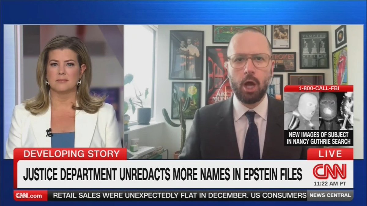 Lawyer for Epstein survivors: The DOJ did a disastrous job in redacting the names of the survivors, but it seems that they've done a profound, over-broad job when it comes to redacting the names of those in Jeffrey Epstein's circles to protect them.