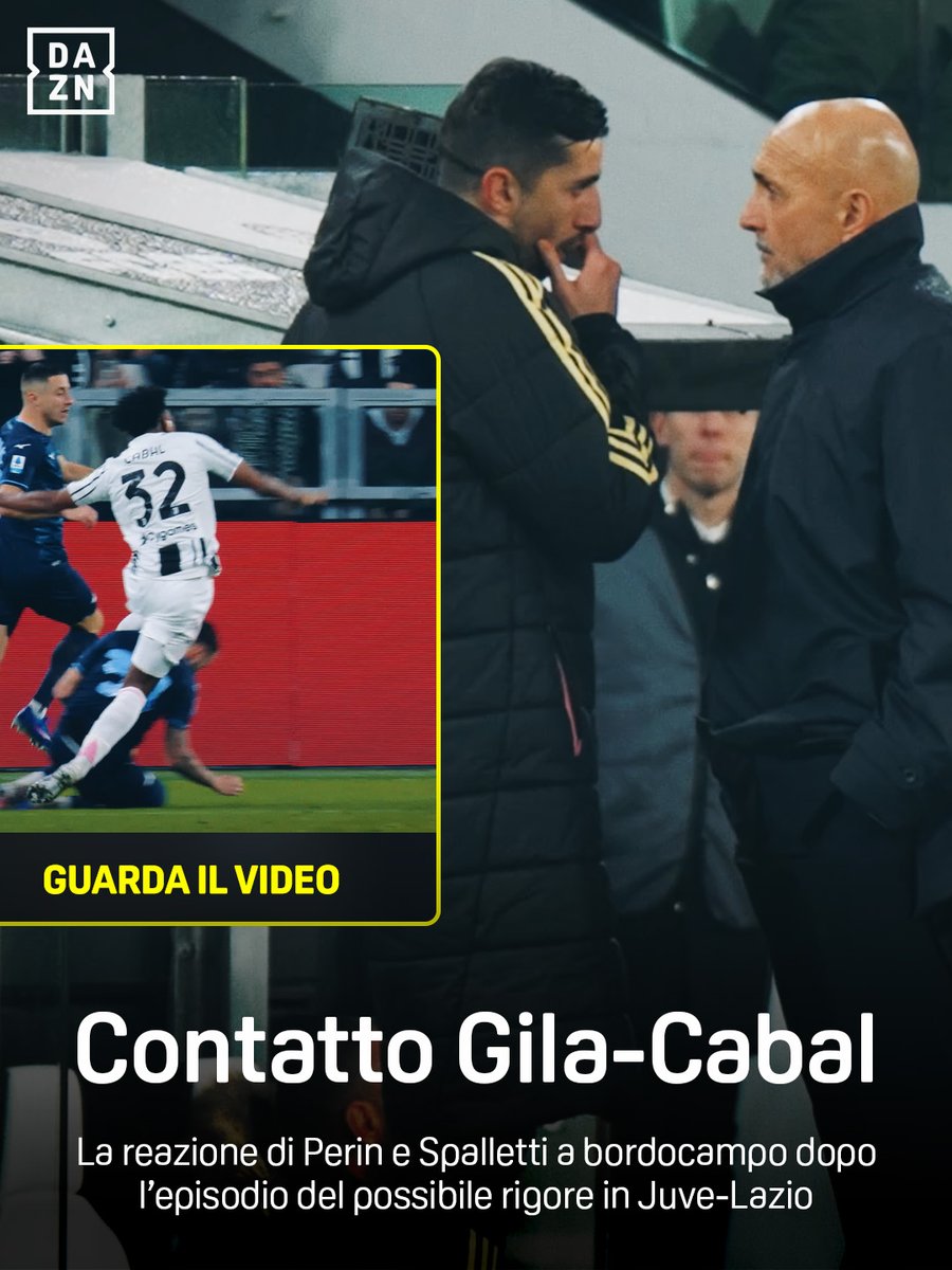 Dal contatto Cabal-Gila al gol annullato a Koop ⚠️ Spalletti chiede subito: "𝐌𝐚 𝐞' 𝐫𝐢𝐠𝐨𝐫𝐞 𝐨 𝐧𝐨?" 🫵 Perin spiega la dinamica dopo averlo rivisto 🖥️ 🎤 @davidebernardi6 BordoCam #JuveLazio è disponibile ora su #DAZN! 📲 @pokerstarsnews #Cabal