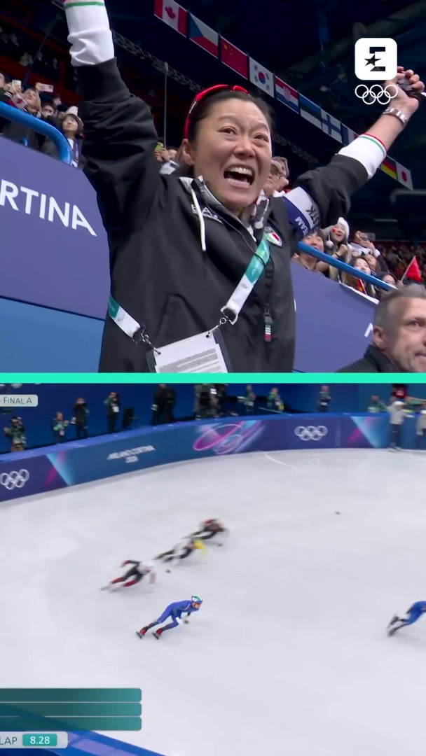 pov: stai per vincere l'oro come coach Ecco come Qi Mengyao, l’allenatrice della staffetta italiana di short track, ha vissuto l’oro dei suoi ragazzi