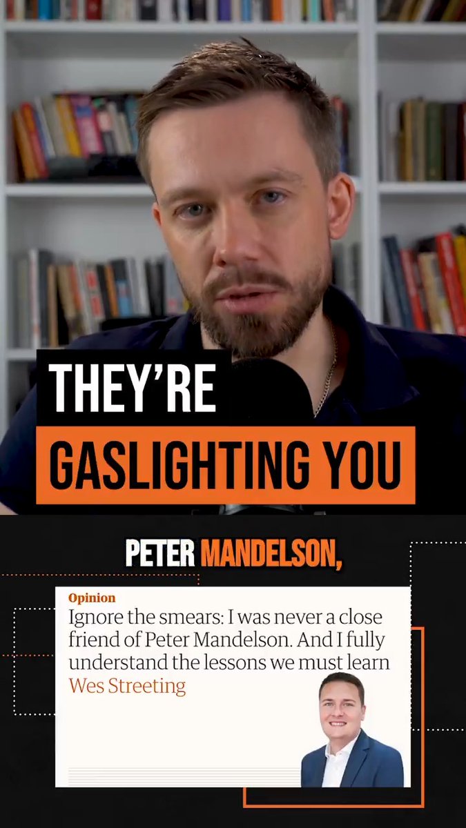 Labour politicians knew that Peter Mandelson was a friend of Jeffrey Epstein when they made him US Ambassador. This deranged gaslighting really has to end.