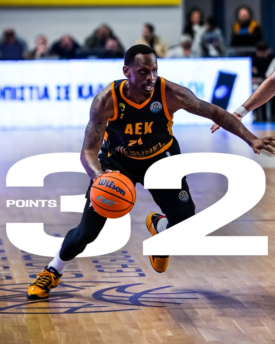 Nunnally (32pts) put Karditsa Iaponiki to sleep 😴 #BasketballCL I AEK BC