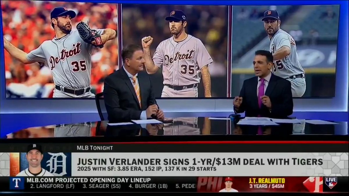 #MLBTonight reacts to the Tigers inking Justin Verlander to a one-year contract and what the future Hall of Famer can add to Detroit.