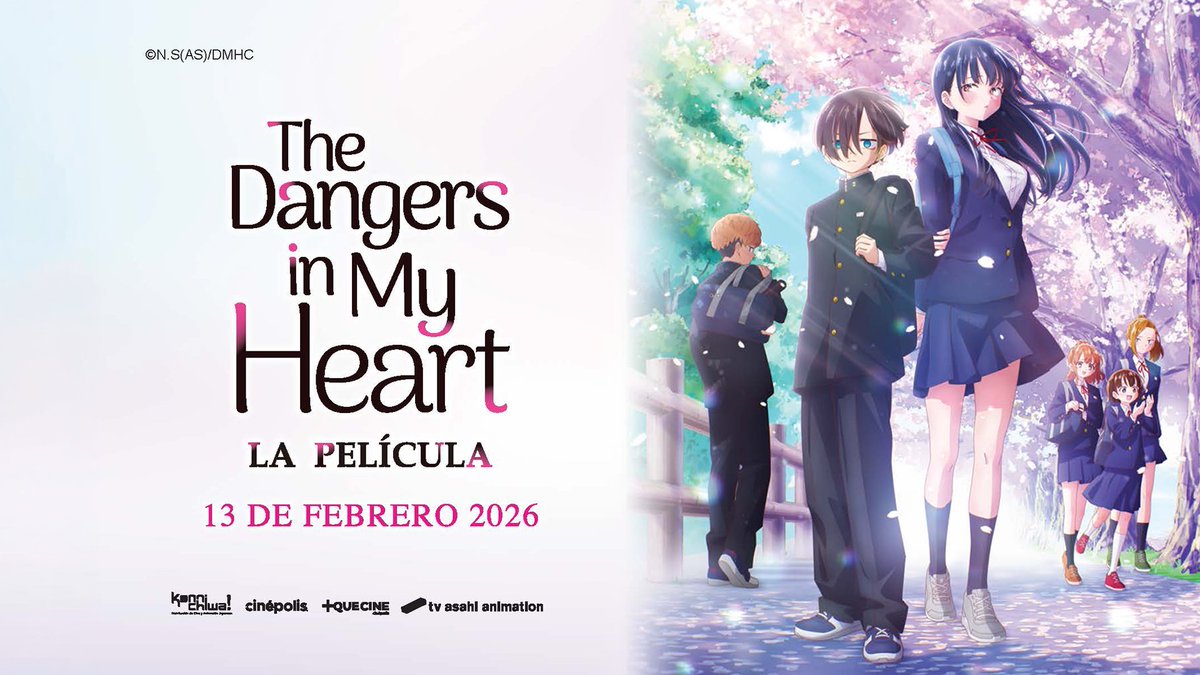 ¡El romance que te sanará el corazón! ❤️🩹 ¡The Dangers In My Heart en cines, estreno 13 de Febrero!