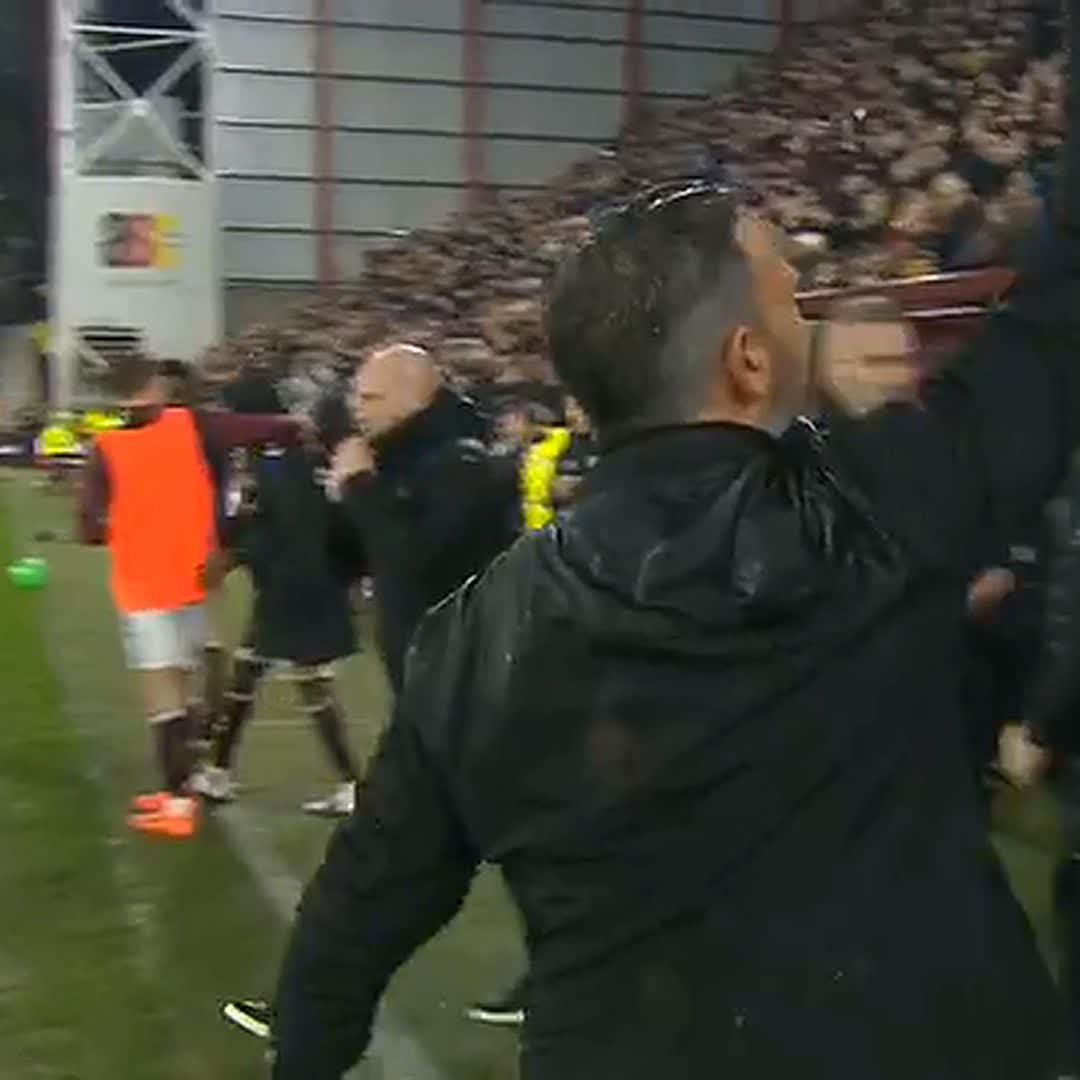 Soak in these Hearts scenes ♥️ Trying to become the first champions of Scotland other than Celtic or Rangers in 40 years, Hearts beat arch-rivals Hibs and go six points clear at the summit. Something very special is brewing in Edinburgh 🤯