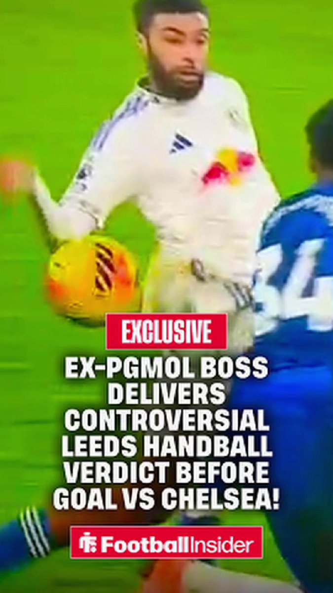 🗣️ '𝗔𝗖𝗖𝗜𝗗𝗘𝗡𝗧𝗔𝗟 𝗛𝗔𝗡𝗗𝗕𝗔𝗟𝗟' - Ex-PGMOL boss KEITH HACKETT says VAR was correct not to rule out Leeds' second goal vs Chelsea for handball in the build-up 👋⚽