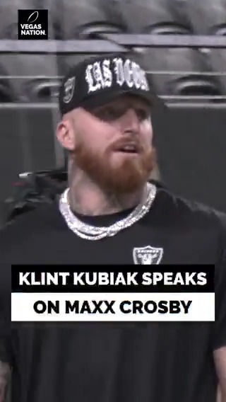 The Las Vegas Raiders introduced Klint Kubiak as their new head coach Tuesday. Kubiak said he had a cup of coffee with star defensive end Maxx Crosby. “We want him to be part of our success going forward,” Kubiak said. FULL STORY: