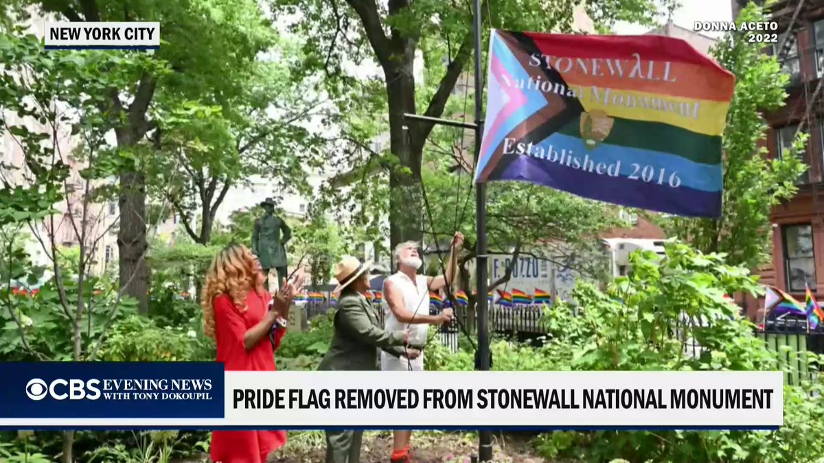 The Pride flag has been removed from New York City’s Stonewall National Monument under a new Trump administration directive. City leaders denounced the decision, saying, “They cannot erase our history.”