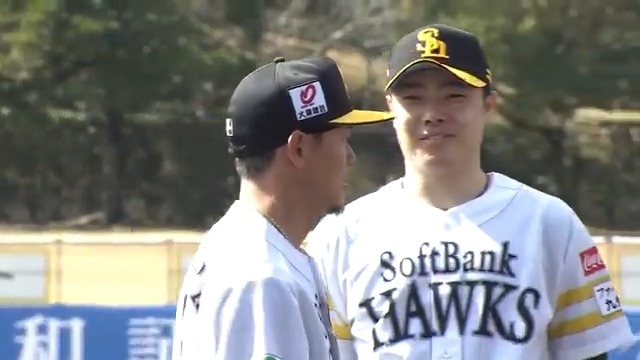 WBCに出場する福岡ソフトバンクの選手へ壮行会が行われました!✨ #松本裕樹 投手 #牧原大成 選手 #近藤健介 選手 #周東佑京 選手 #アルメンタ 投手 #ダウンズ 選手 #sbhawks 👇ライブ配信はこちら