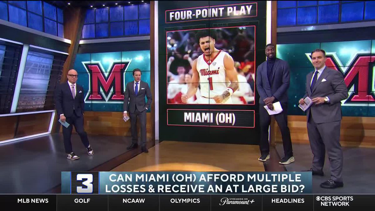 "If you lose two regular season games, and lose in your conference tournament, Selection Sunday gets real nerve-racking." Gary Parrish points out that Miami (OH) only has landmines left on their schedule.