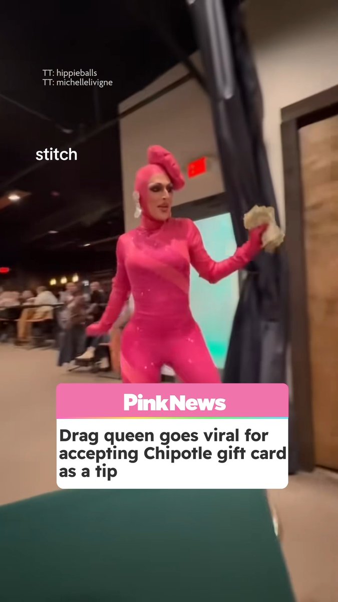 LOL. She knew what she was doing. Drag Queens are great when it comes to making lemonade out of lemons.
