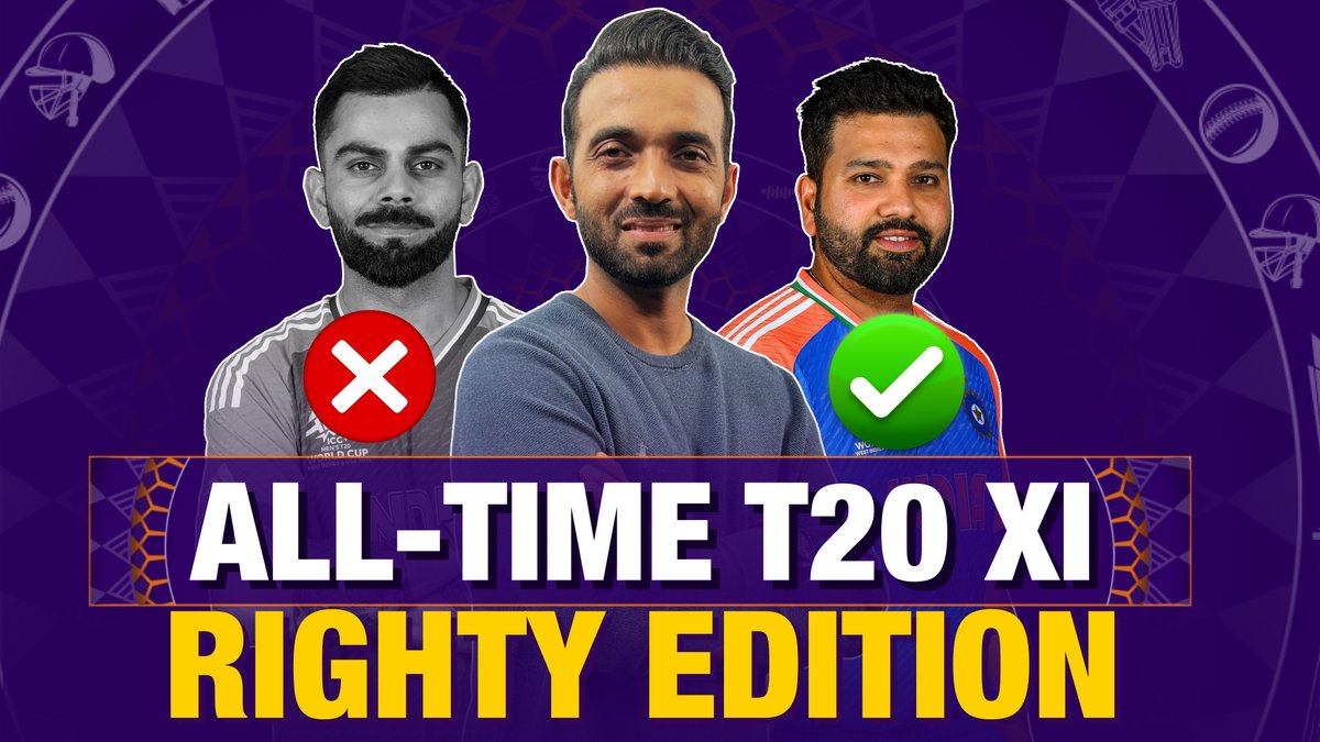 Ajinkya Rahane picks his all-time right-handed T20 XI NO Kohli? 😮 Watch HERE!