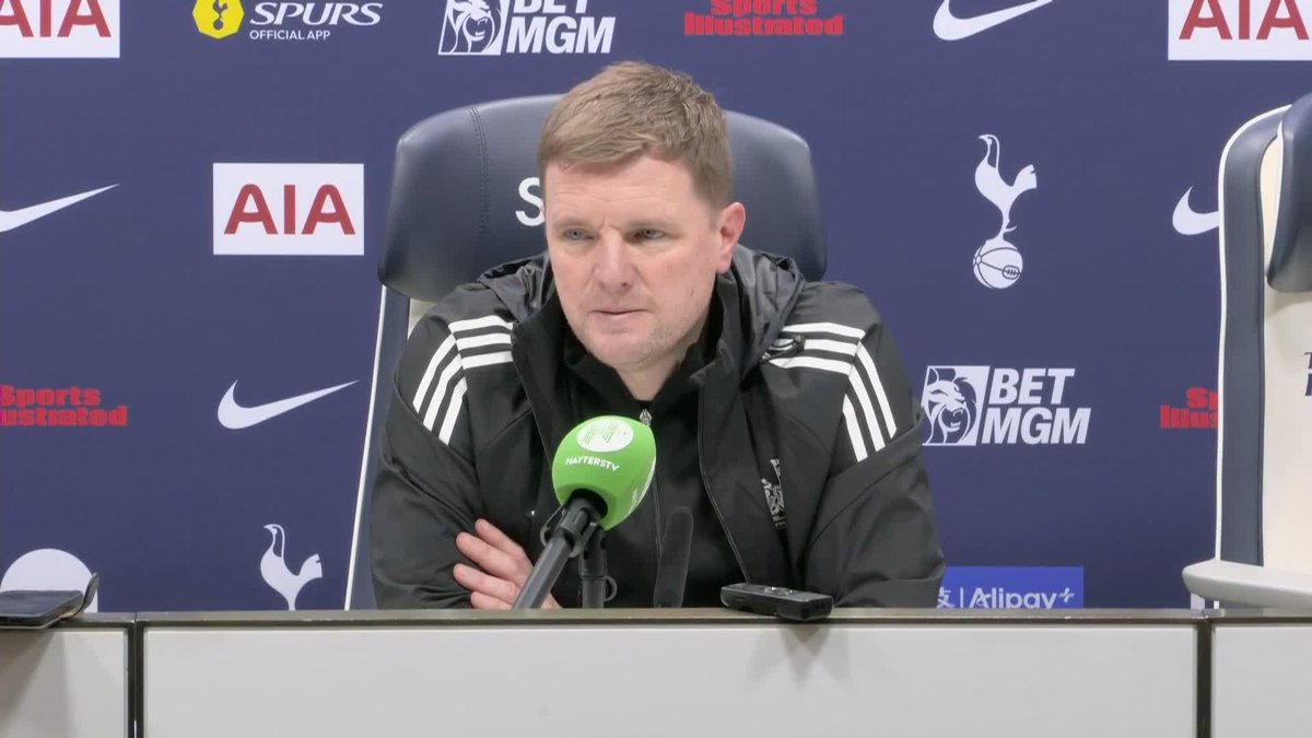 ''I think he's got all the attributes to be a top manager for this football club'' Eddie Howe with words of support for Thomas Frank following Newcastle's victory at the Tottenham Hotspur Stadium 🏟️