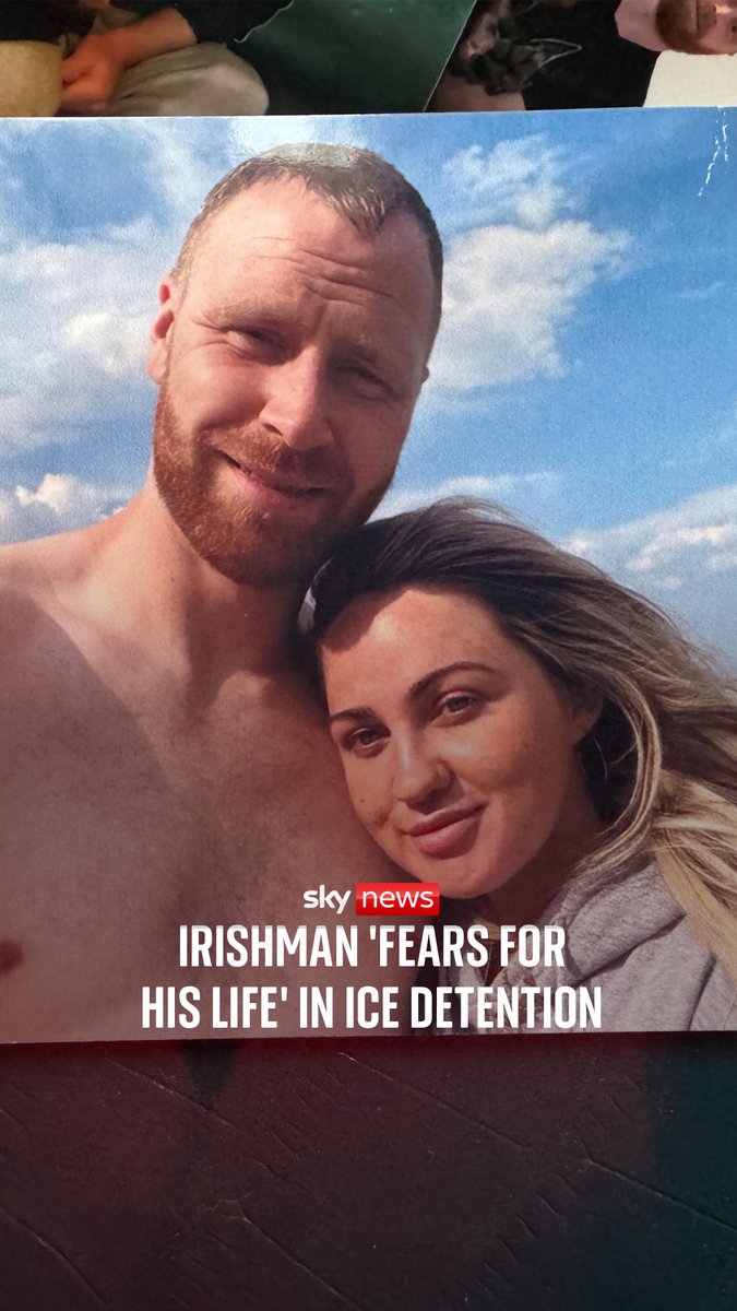 Sky's David Blevins speaks to Irishman Seamus Culleton who has been detained by ICE and stuck in 70-person jail cell in Texas. Seamus has been in the US since 2009 and is married to an American. 🔗 Read more: