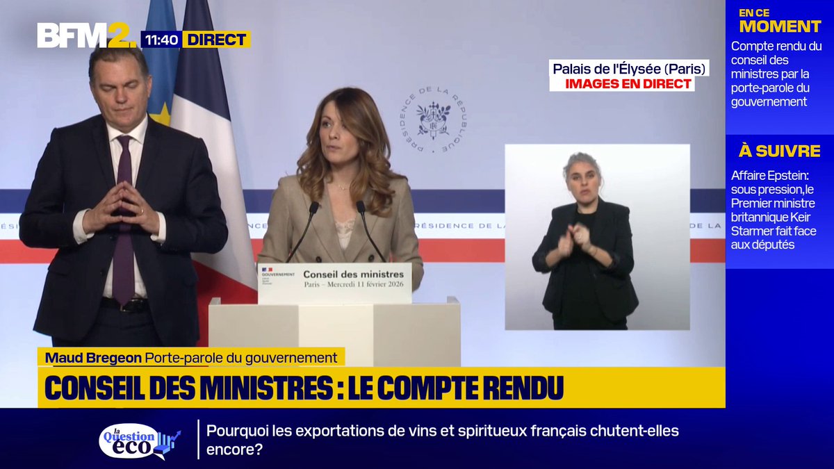 💬 "Il n'est inusuel d'avoir un responsable politique à ce poste (...) et il n'est pas inhabituel d'avoir des ministres nommés" Maud Bregeon rapporte les propos d'Emmanuel Macron face aux critiqués liées à la nomination d'Amélie de Montchalin à la Cour des comptes #BFM2