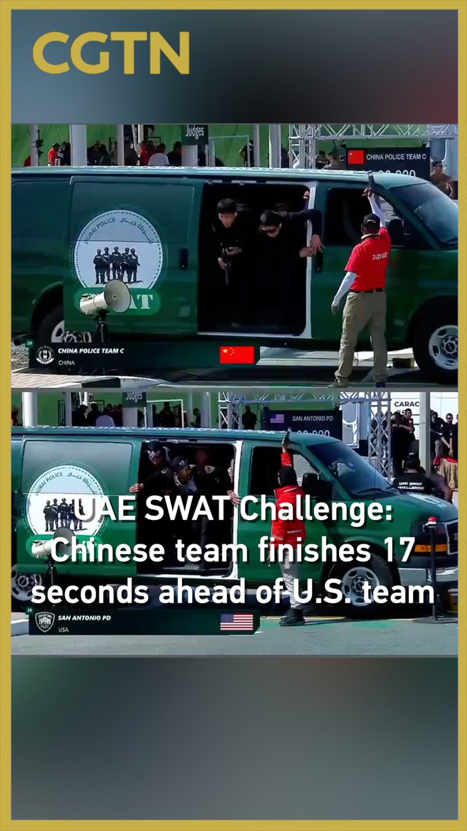 UAE SWAT Challenge: Chinese team finishes 17 seconds ahead of U.S. team
