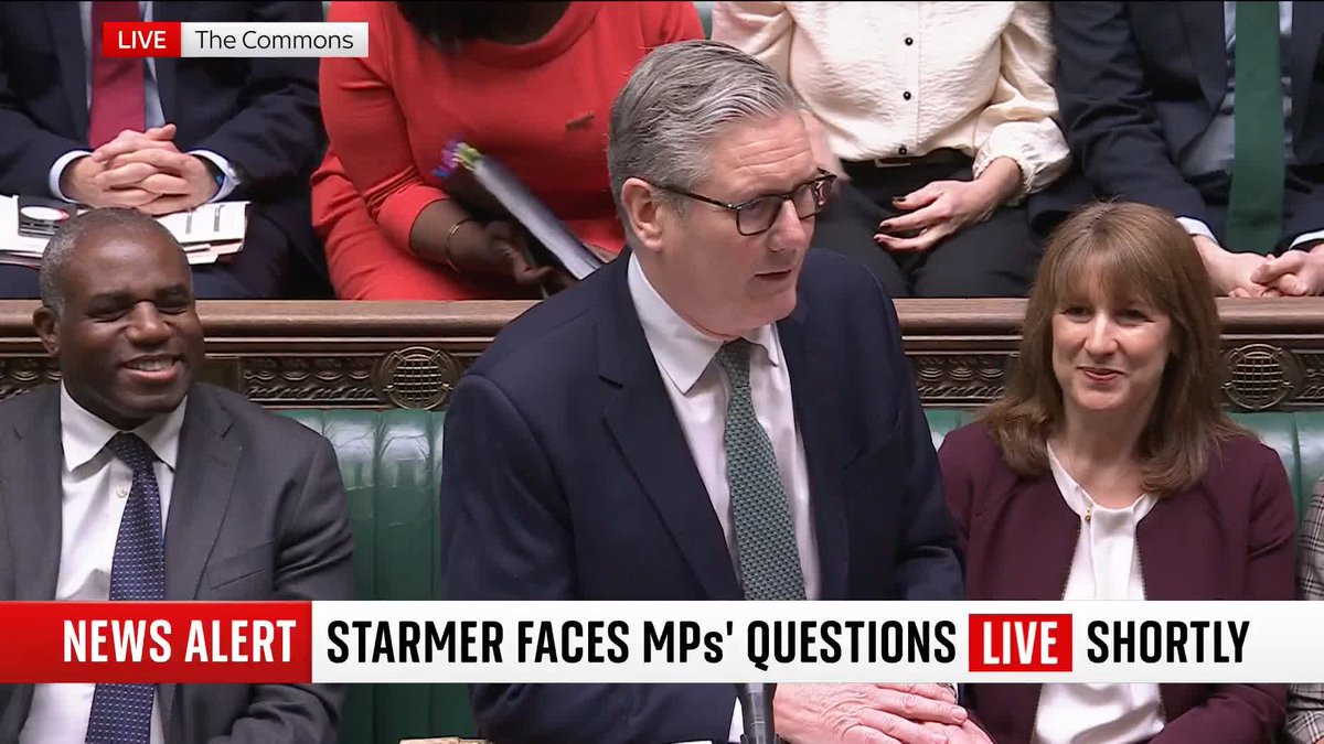 Starmer to face grilling at PMQs after a bruising few days. Read more: 📺 Sky 501, Virgin 602, Freeview 233 and YouTube