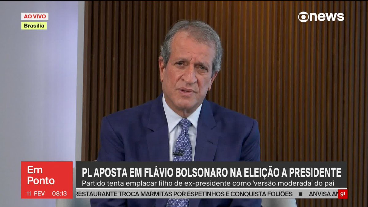 ‘Quem estará no segundo turno será Flávio Bolsonaro’, diz Valdemar Costa Neto, presidente do PL, sobre eleições. ➡️ Assista à #GloboNews: #GloboNewsEmPonto
