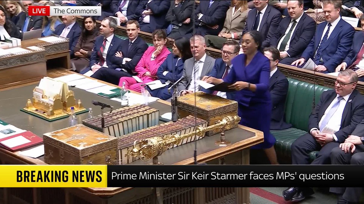Conservative Leader Kemi Badenoch hits back at Keir Starmer, after the PM had insisted he had confidence in McSweeney. She asks again: "What changed?" Read more: 📺 Sky 501, Virgin 602, Freeview 233 and YouTube